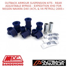OUTBACK ARMOUR SUSPENSION KITS REAR ADJ BYPASS EXPD XHD FIT NISSAN NAVARA D40 05+